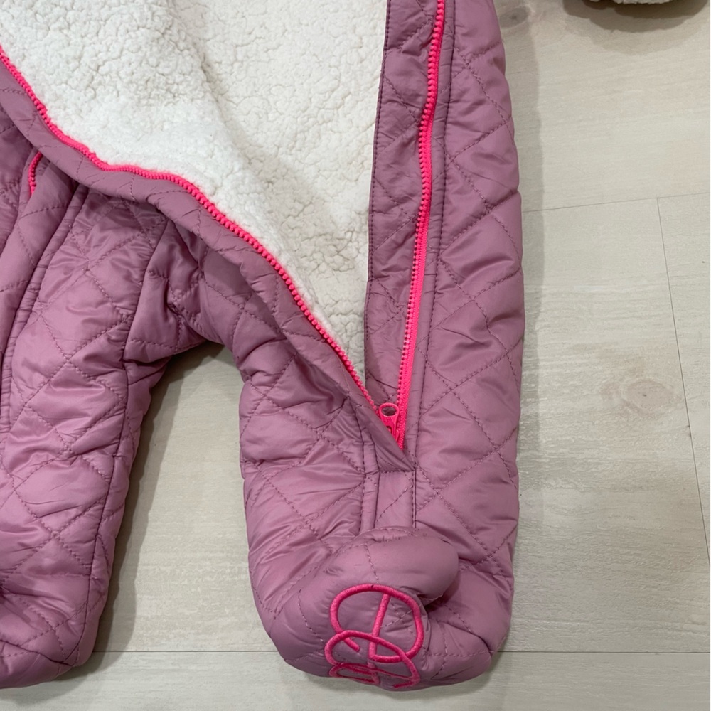 EUC EGG Susan Lazar Size 3 Month Baby/Infant Snowsuit Waterproof Pink Full Zip - Picture 14 of 15